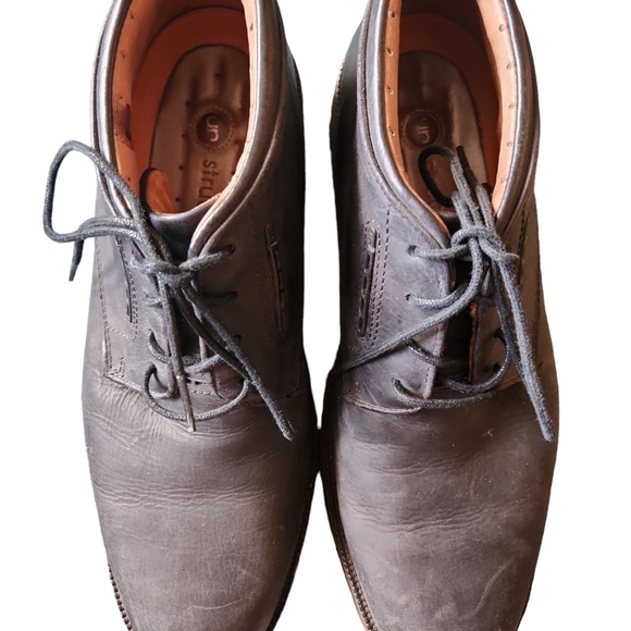 Clarks Unstructured Oxford Mens Size 8 M Leather Black Comfort Shoes lace up - Picture 4 of 6